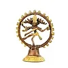Shiva beeld van messing 10 cm