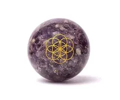 Orgoniet bol amethist met Seed of Life