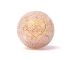 Orgoniet bol rozenkwarts met hart