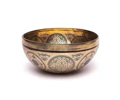 Lasergegraveerde klankschaal Zon & Maan