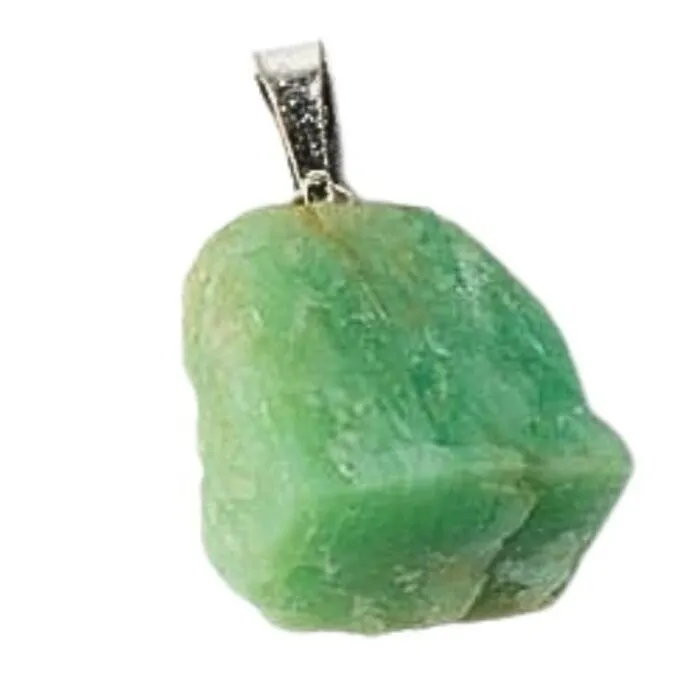 Amazoniet ruw edelsteenhanger