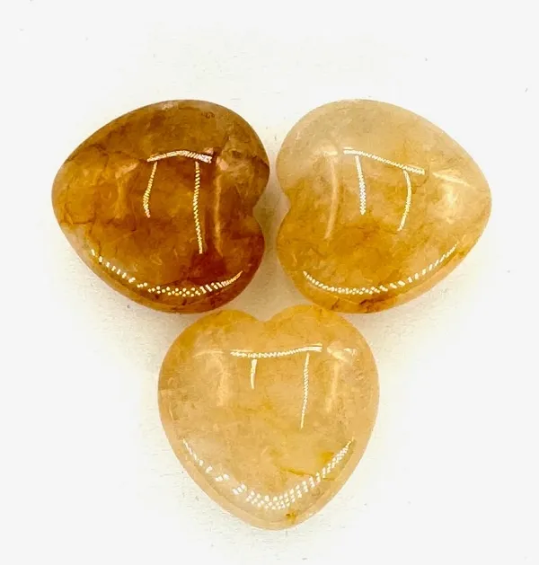 Edelsteen Hart Goudkwarts