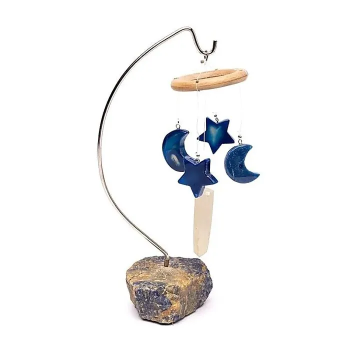 Maan en Sterren Decoratie met Edelstenen
