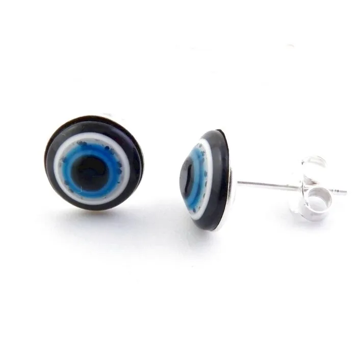 Oorstekers boze oog - 925 sterling zilver