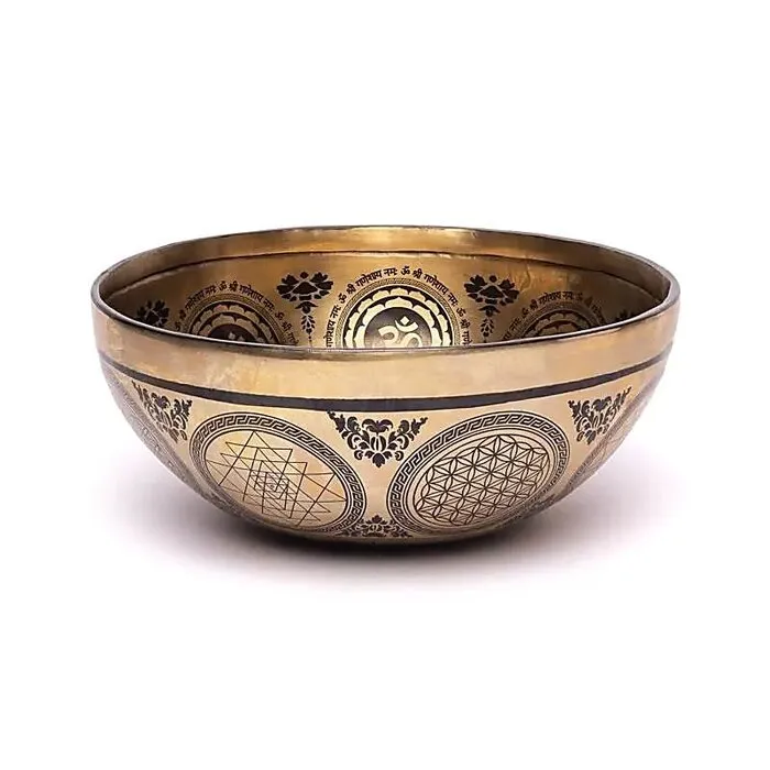 Lasergegraveerde klankschaal Ganesha -1600 gram