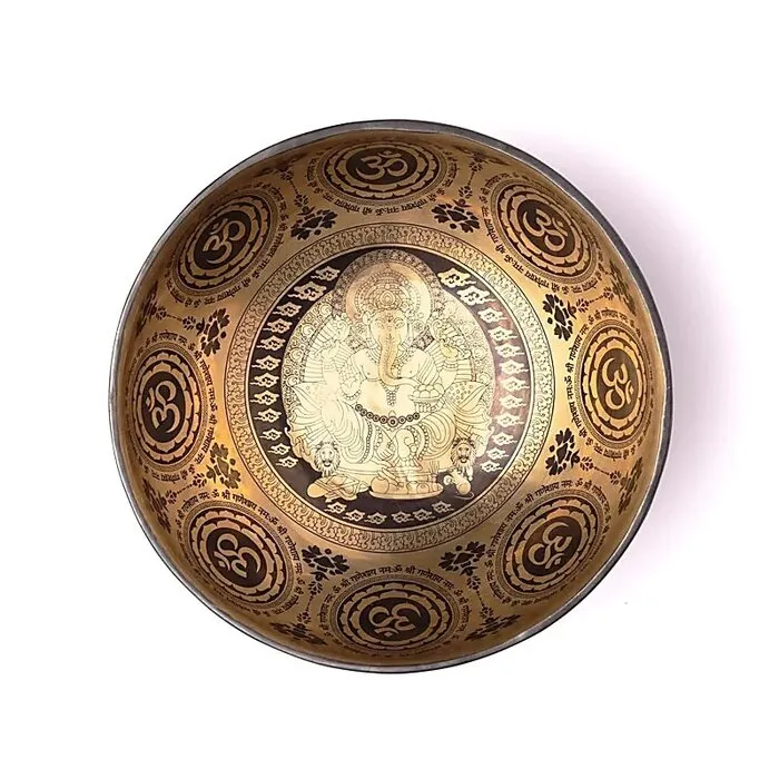 Lasergegraveerde klankschaal Ganesha -1600 gram