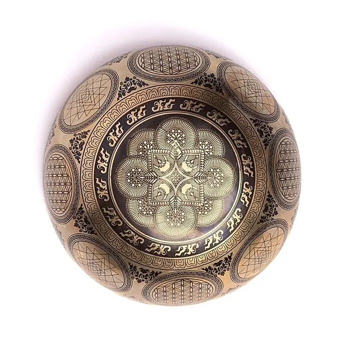 Lasergegraveerde klankschaal Ganesha -1600 gram