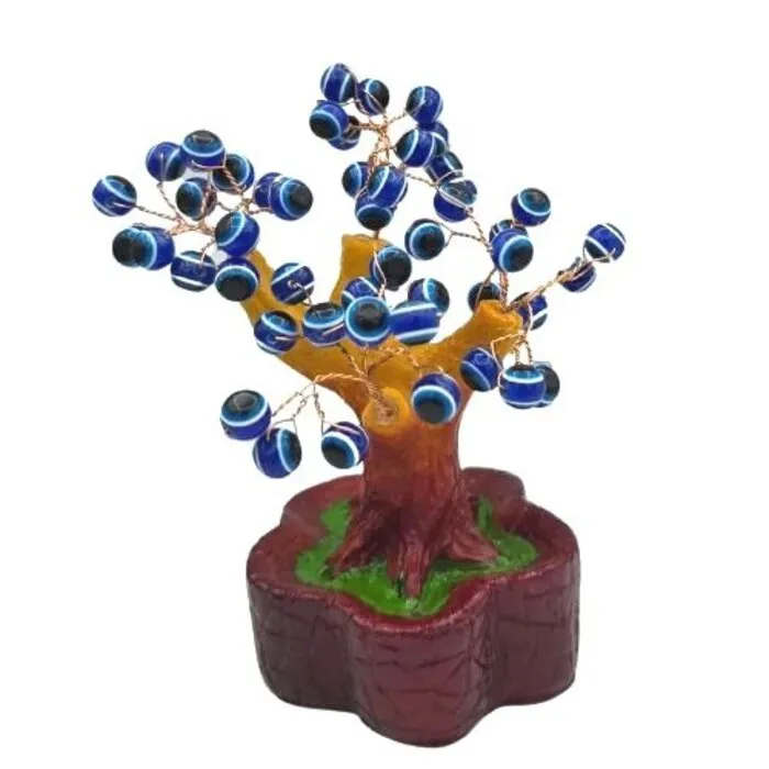 Bonsaiboom met boze oogjes – Spirituele decoratie 12 cm