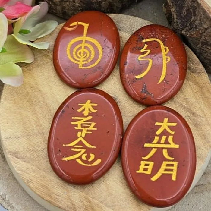 Reiki Symbolen Meditatiestenen - Jaspis Rood