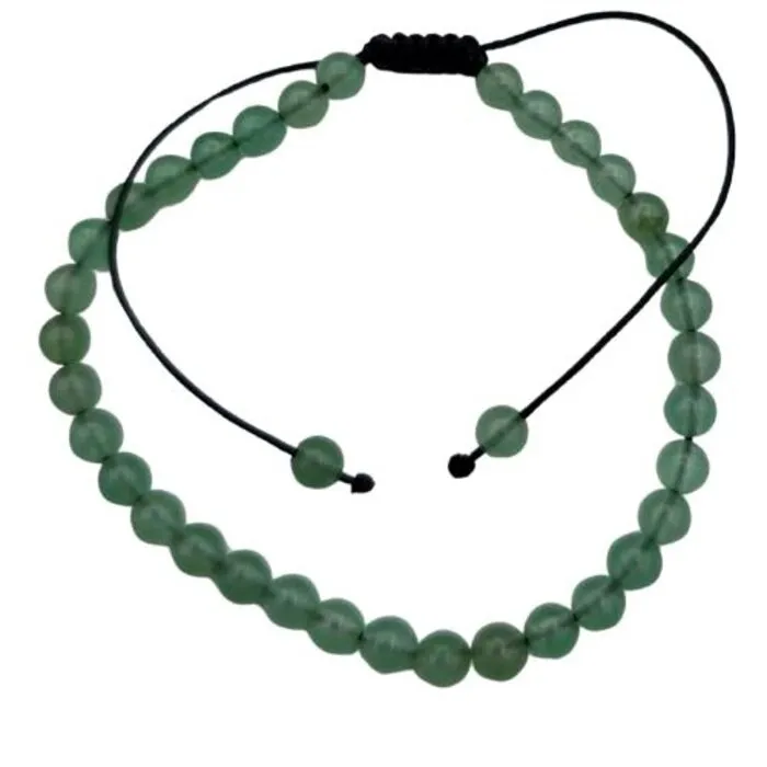 Armband Aventurijn groen met aantrekkoord
