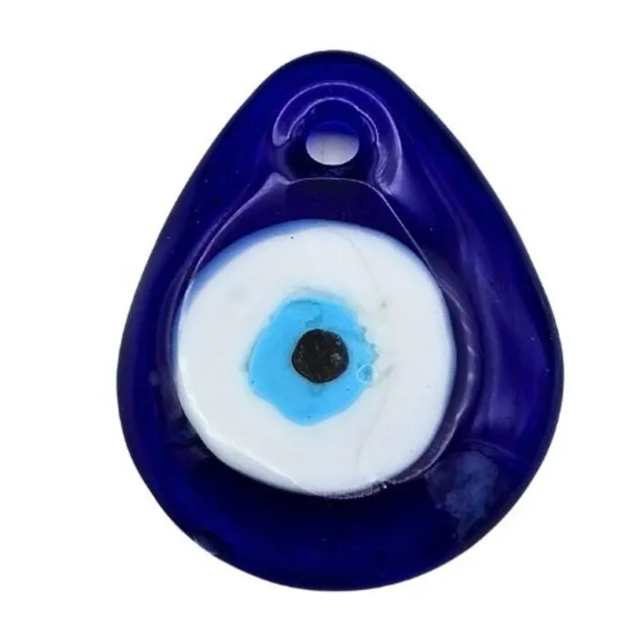 Boze oog hanger druppelvorm met kaartje