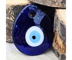 Boze oog hanger druppelvorm met kaartje