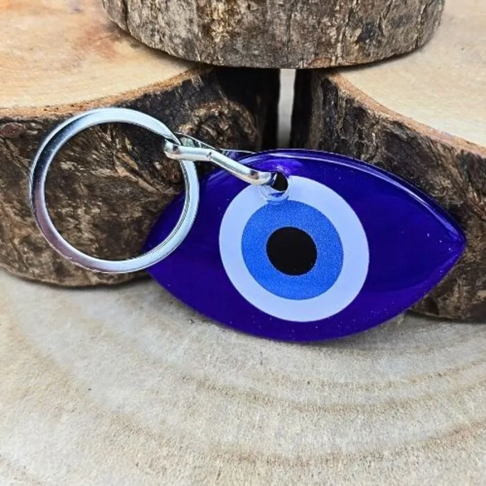 Sleutelhanger Boze blauwe oog