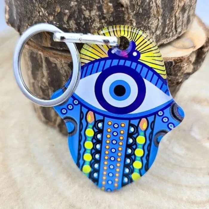 Sleutelhangerboze oog gekleurd