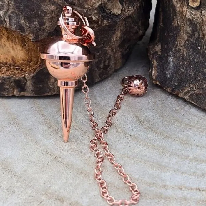 Pendel koper kleur 45x18 mm