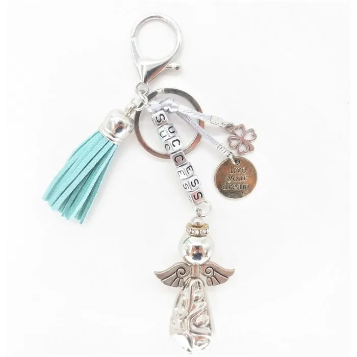 Success Angel sleutelhanger turquoise
