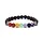 Chakra armband lavasteen elastisch | Met Kaartje