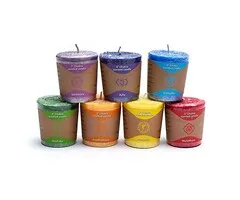 Set 7 Chakra kaarsen