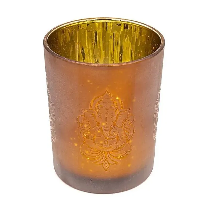 Sfeerlicht matglas/metallic Ganesha klein