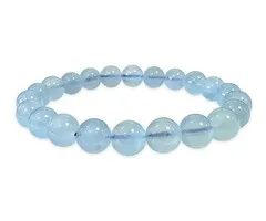 Aquamarijn armband 8 mm