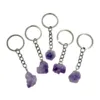 Sleutelhanger Amethist ruw