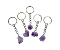 Sleutelhanger Amethist ruw