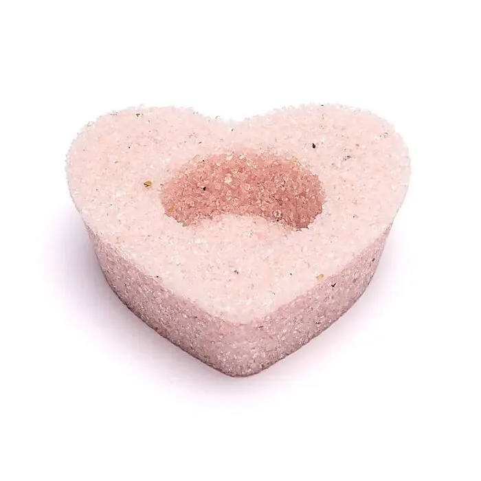 Waxinelichthouder hart rozenkwarts