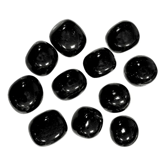 Zwarte Obsidiaan getrommeld