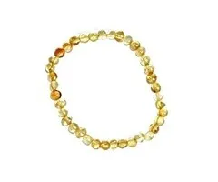 Armband Barnsteen helder geel