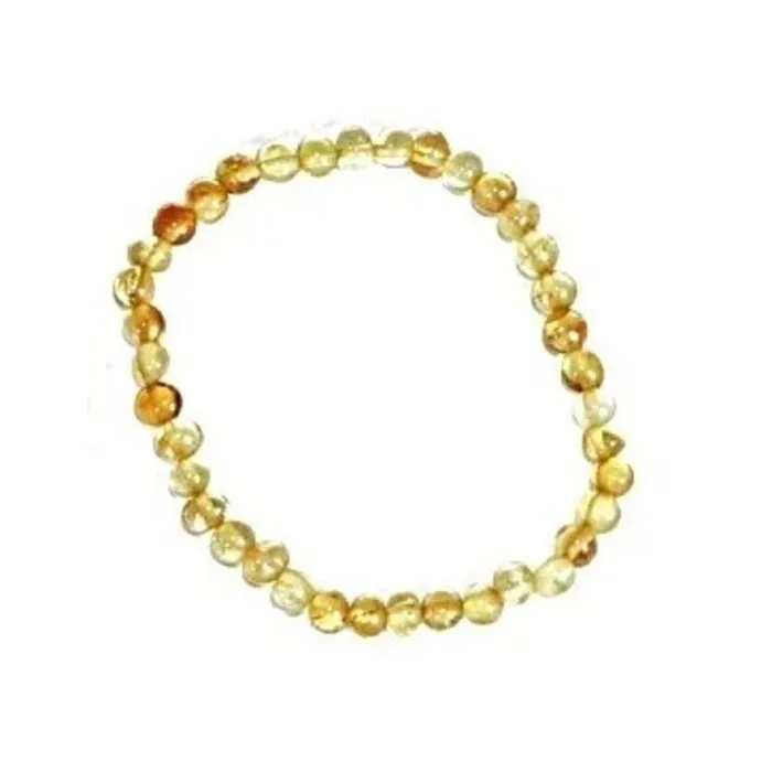 Armband Barnsteen helder geel