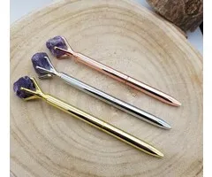Pen met Amethist - 3 stuks