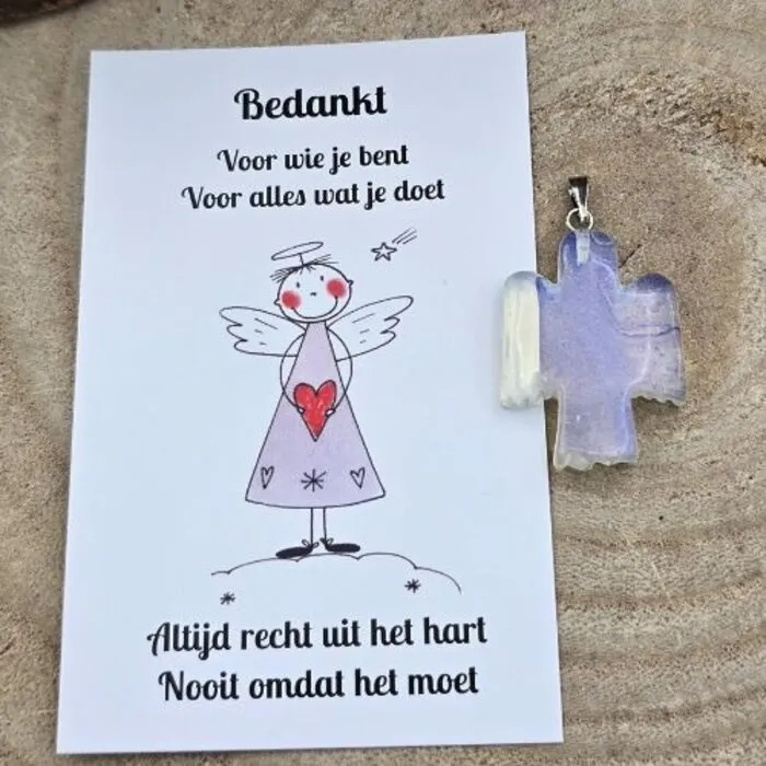Edelsteen Engel – Dankbaarheid & Bescherming