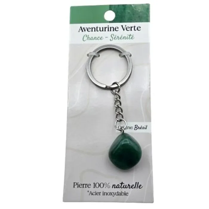 Sleutelhanger Groene Aventurijn – Geluk & Rust