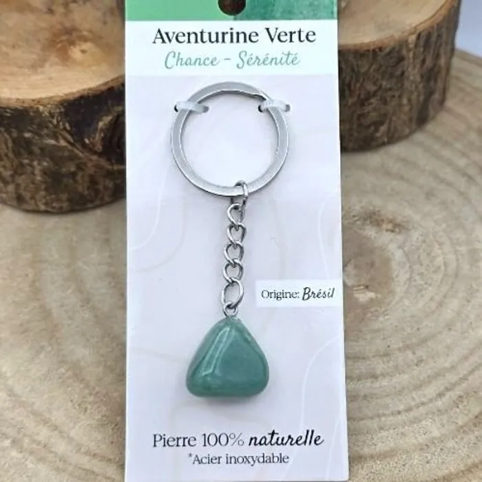 Sleutelhanger Groene Aventurijn – Geluk & Rust