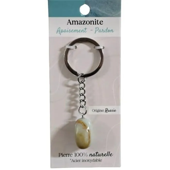 Sleutelhanger Amazoniet – Rust & Vergeving