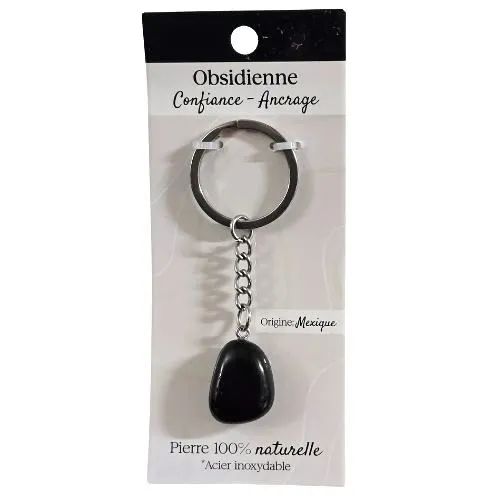 Sleutelhanger Obsidiaan