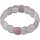 Armband Rozenkwarts met bergkristal