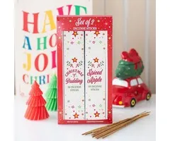 Set van 2 nostalgische kerstwierookstokjes pakket