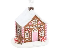 Roze peperkoekenhuis wierook kegelbrander