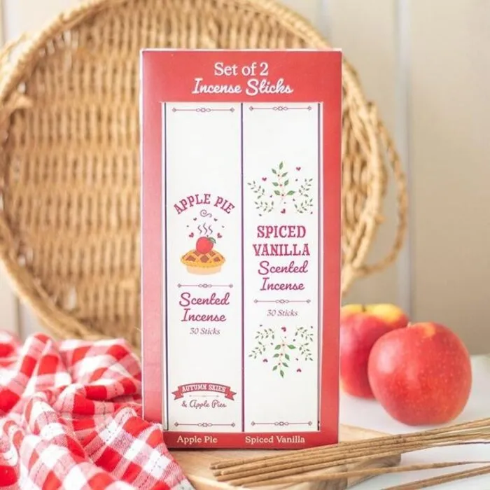 Set van 2 - appeltaart- en kruidenvanille wierookstokjes