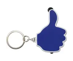 Sleutelhanger ok duimpje met ledlicht - Kleur blauw
