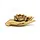 Theelichthouder Lotus hand goudkleurig