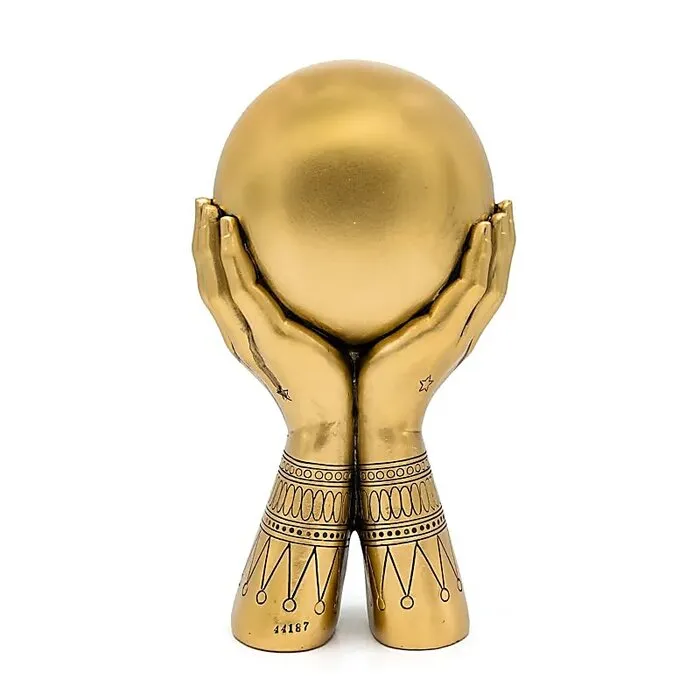 Deco Handen met Alziend Oog goudkleurig