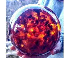 Grote Baltische Barnsteen bol - 14 cm