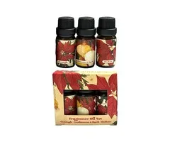 Botanische Kerstmis Set van 3 Geuroliën