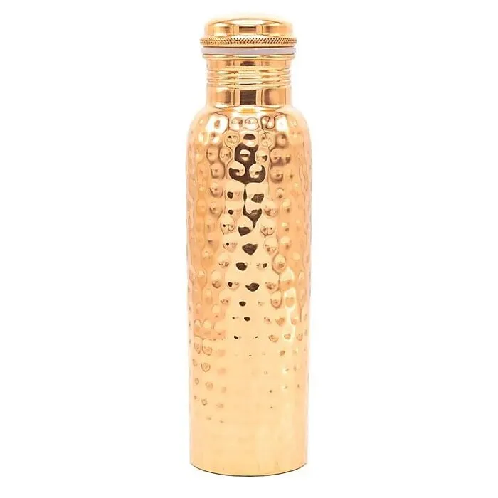 Gehamerde Koperen Drinkfles 900 ml - 99,9% Puur Koper