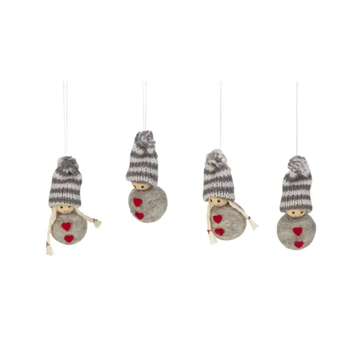 Stoffen winterpop 4 stuks