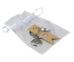 Sleutelhanger met engel en levensboom