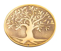 Levensboom wierookhouder Brons - Wit metaal