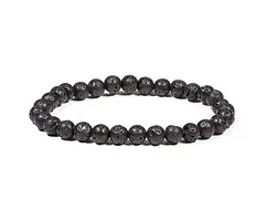 Armband lavasteen 4mm